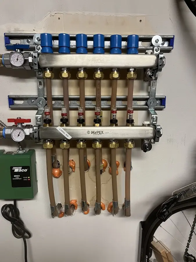 Plumber performing Gas Leak Detection at a residential property in Phoenixville